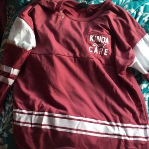 Rue21 kinda don’t care long sleeve shirt